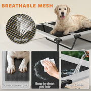 Elevated Dog Bed with Removable Canopy & Cooling Pad