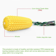 Durable & Engaging Corn Stick Dog Chew Toy