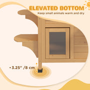 2-Story Wooden Outdoor Cat House