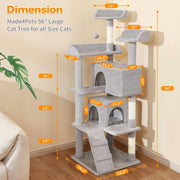 56-Inch Indoor Cat Tree