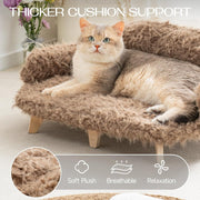 Elevated Cat Bed & Wooden Pet Sofa