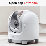 Open-Top Self-Cleaning Litter Box