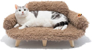 Elevated Cat Bed & Wooden Pet Sofa