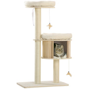 3-Level Cat Tree with Sisal Scratching Posts & Fun Play Areas